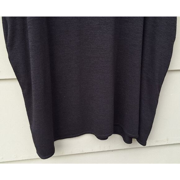 Wilfred Free Aritzia Rayon blend Oversized Minimalist Black Tunic Top Dress  M/L - Picture 7 of 10